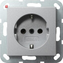 GIR18826 / Steckdose, Alu, Unterputz UP, 1 Fach, IP20 /...