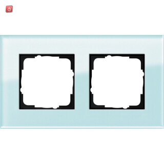 GIR21218 / Abdeckrahmen 2-fach Esprit glas, 021218 / EAN 4010337212188