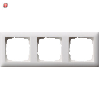 GIR21304 / Abdeckrahmen 3-fach Standard 55 reinweiß matt, 021304 / EAN 4010337213048