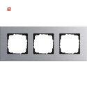GIR21317 / Abdeckrahmen 3-fach Esprit aluminium, 021317 /...