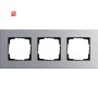 GIR21317 / Abdeckrahmen 3-fach Esprit aluminium, 021317 / EAN 4010337213178