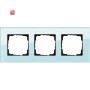 GIR21318 / Abdeckrahmen 3-fach Esprit glas, 021318 / EAN 4010337213185