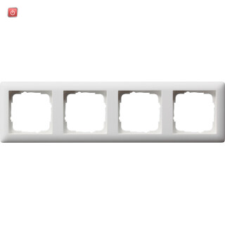 GIR21404 / Abdeckrahmen 4-fach Standard 55 reinweis, 021404 / EAN 4010337214045