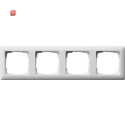 GIR21404 / Abdeckrahmen 4-fach Standard 55 reinweis,...