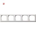 GIR21504 / Abdeckrahmen 5f Standard 55 Reinweiß m /...