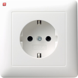 GIR44027 / Steckdose, weiß, Unterputz UP, 1 Fach, IP20 / EAN 4010337440277