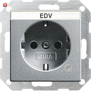 GIR45226 / SCHUKO Kontroll + BSF System 55 F Alu / EAN 4010337452263