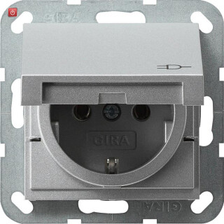 GIR45426 / Steckdose, Alu, Unterputz UP, 1 Fach, IP20 / EAN 4010337454267