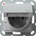 GIR45426 / Steckdose, Alu, Unterputz UP, 1 Fach, IP20 /...