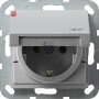 GIR45426 / Steckdose, Alu, Unterputz UP, 1 Fach, IP20 / EAN 4010337454267