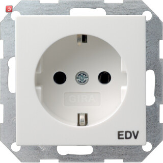 GIR45827 / SCHUKO Aufdruck EDV System 55 Reinweiß m / EAN 4010337458272