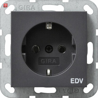 GIR45828 / SCHUKO Aufdruck EDV System 55 Anthrazit / EAN 4010337458289