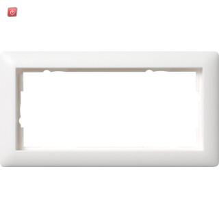 GIR100204 / Rahmen 2-fach ohne Mittelsteg Standard 55 reinweis / EAN 4010337002048