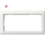 GIR100204 / Rahmen 2-fach ohne Mittelsteg Standard 55 reinweis / EAN 4010337002048