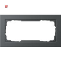 GIR100223 / Rahmen 2-fach ohne Mittelsteg E2 anthrazit /...