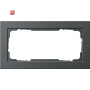 GIR100223 / Rahmen 2-fach ohne Mittelsteg E2 anthrazit / EAN 4010337002239