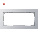 GIR100225 / Rahmen 2-fach ohne Mittelsteg E2 aluminium /...
