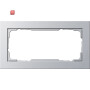 GIR100225 / Rahmen 2-fach ohne Mittelsteg E2 aluminium / EAN 4010337002253