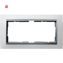GIR100250 / Abdeckrahmen 2f o.M. Zwischenr. F Alu Gira...