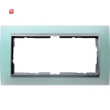 GIR100251 / Abdeckrahmen 2f o.M. Zwischenr. F Alu Gira...