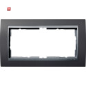 GIR100281 / Abdeckrahmen 2f o.M. Zwischenr. F Alu Gira...