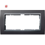 GIR100281 / Abdeckrahmen 2f o.M. Zwischenr. F Alu Gira Event Anthrazit / EAN 4010337002819