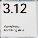 GIR107100 / Namens-/Türschild 1f Zubehör / EAN...