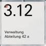 GIR107100 / Namens-/Türschild 1f Zubehör / EAN 4010337071006