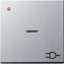 GIR20926 / Wippe Kontrollf. + Symb. Steckd. System 55 F Alu / EAN 4010337209263