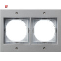 GIR21265 / Abdeckrahmen 2f Gira TX_44 (WG UP) F Alu / EAN...