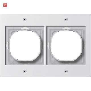 GIR21266 / Abdeckrahmen 2f Gira TX_44 (WG UP) Reinweiß / EAN 4010337212669