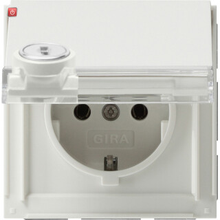 GIR44766 / SCHUKO KD Schloss sortiert + BSF Gira TX_44 (WG UP) Reinweiß / EAN 4010337447665