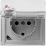 GIR44965 / SCHUKO KD Schloss gleich + BSF Gira TX_44 (WG UP) F Alu / EAN 4010337449652