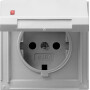 GIR45465 / Steckdose, Alu, Unterputz UP, 1 Fach, IP44 / EAN 4010337454656