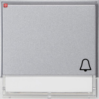 GIR67365 / Wippe Symb. Klingel + BSF Gira TX_44 (WG UP) F Alu / EAN 4010337673651
