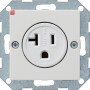 GIR48703 / Steckd. 2-p NEMA 5-20 R System 55 Reinweiß / EAN 4010337487036