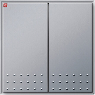 GIR12865 / Tastschalter Wechselsch. 2f Gira TX_44 (WG UP) F Alu / EAN 4010337128656