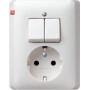 GIR17504 / Kombi Serien/SCHUKO Vollpl. Standard 55 Reinweiß m / EAN 4010337175049