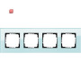 GIR21418 / Abdeckrahmen 4f Gira Esprit G Mint / EAN 4010337214182