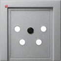 GIR27926 / Abd. KPN-Anschlussdose 4-p System 55 F Alu /...