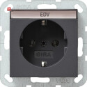 GIR45728 / Steckdose, anthrazit, Unterputz UP, 1 Fach,...