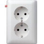 GIR78004 / Steckdose, weiß, Unterputz UP, 2 Fach, IP20 / EAN 4010337780045