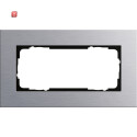GIR100217 / Abdeckrahmen 2f o.M. Gira Esprit Aluminium /...