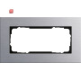 GIR100217 / Abdeckrahmen 2f o.M. Gira Esprit Aluminium / EAN 4010337002178