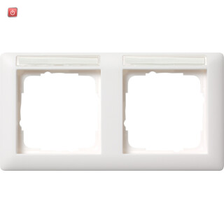 GIR109227 / Abdeckrahmen 2f waager. BSF Standard 55 Reinweiß m / EAN 4010337092278