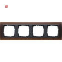GIR21413 / Abdeckrahmen 4f Zwischenr. AN Gira Event Opak...