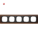 GIR21513 / Abdeckrahmen 5f Zwischenr. AN Gira Event Opak...