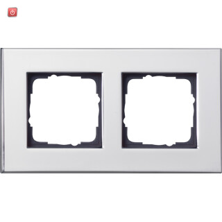 GIR21210 / Abdeckrahmen 2f Gira Esprit Chrom / EAN 4010337003021