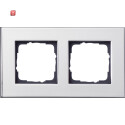GIR21210 / Abdeckrahmen 2f Gira Esprit Chrom / EAN...
