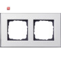GIR21210 / Abdeckrahmen 2f Gira Esprit Chrom / EAN 4010337003021